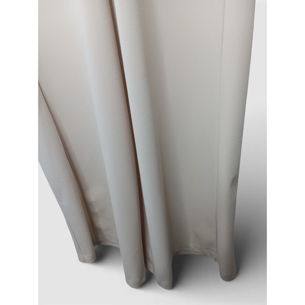 Amarilis Beige Wide Leg Jumpsuit Sleeveless V Neck Elegant Dressy Size M - Picture 11 of 14